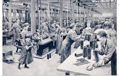 Women Working In Munitions Factory, 1915
