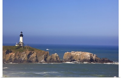 Yaquina Head Lighthouse On The Coast; Oregon