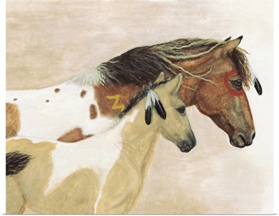 Buckskin Paints Majestic Horses