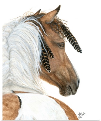 Buckskin Pinto - Majestic Horse