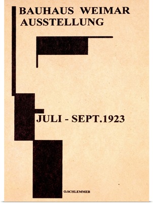 1923 German Bauhaus Gallery Vintage Advertising Poster