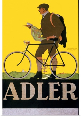 Adler, Bicycle, Vintage Poster