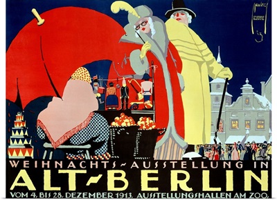 Alt Berlin, Vintage Poster, by Ernst Deutsch