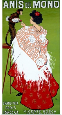 Anis del Mono, Vintage Poster