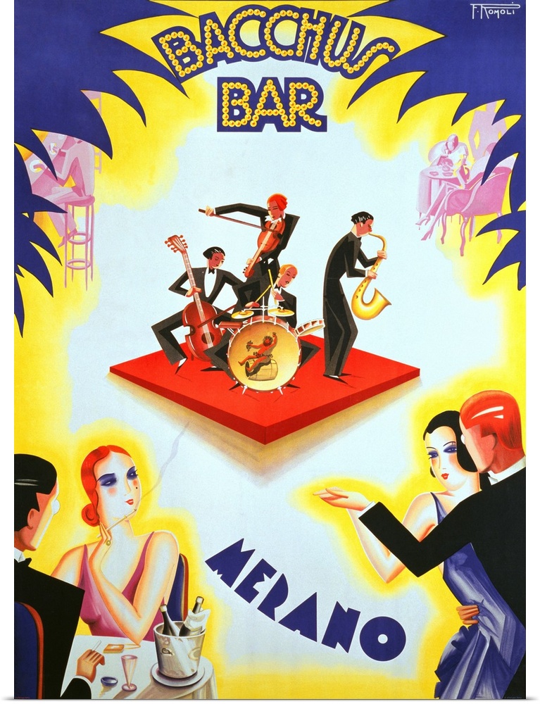 Italian Music Bar Poster