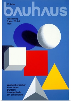 Bauhaus, Ausstellung, Vintage Poster
