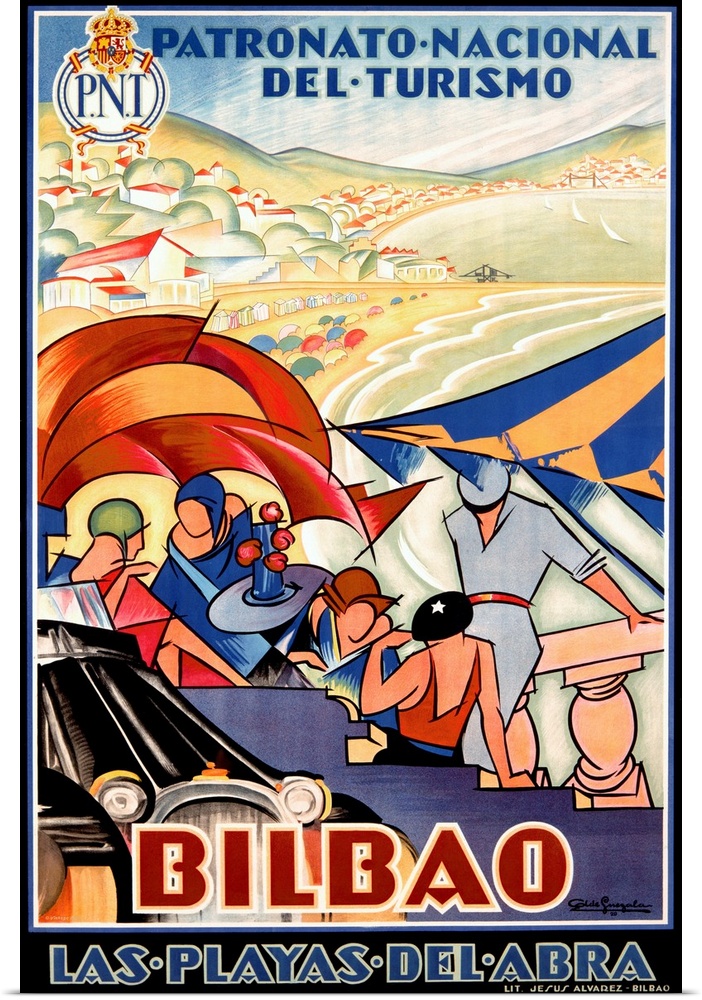 Bilbao, Vintage Poster