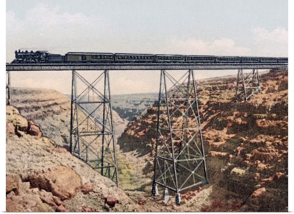 California Limited Crossing Canyon Diablo Arizona Vintage Photograph
