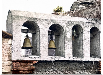 California The Bells Mission San Juan Capistrano Vintage Photograph
