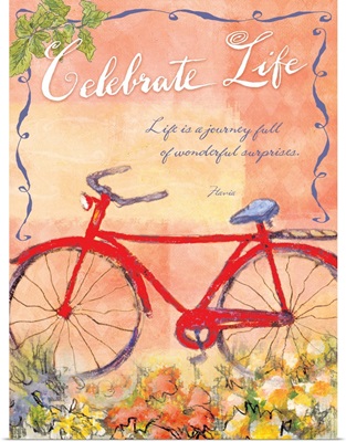 Celebrate Life Inspirational Print