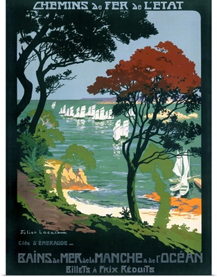 Chemins de Fer de LEtat, Vintage Poster, by Julien Lacaze