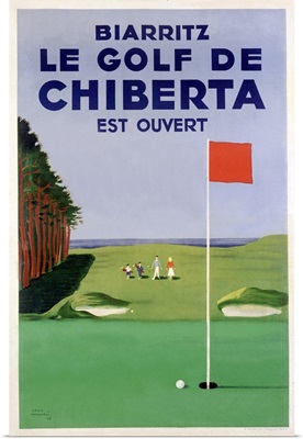 Chiberta, Biarritz, Vintage Poster