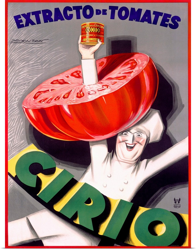 Cirio, Vintage Poster, by Achille Luciano Mauzan