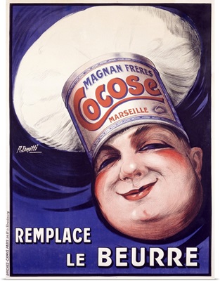 Cocose, Remplace le Beurre, Vintage Poster