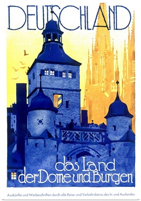 Deutschland, das Land, Vintage Poster, by Ludwig Hohlwein