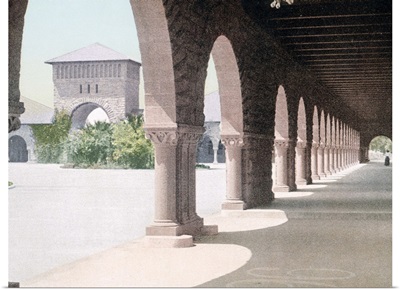 East Side of Quadrangle Leland Stanford Jr. University California Vintage Photograph