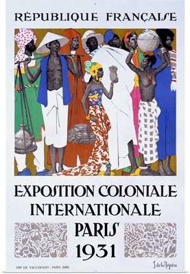 Exposition Coloniale, Paris 1931, Vintage Poster, by Jacques Neziere