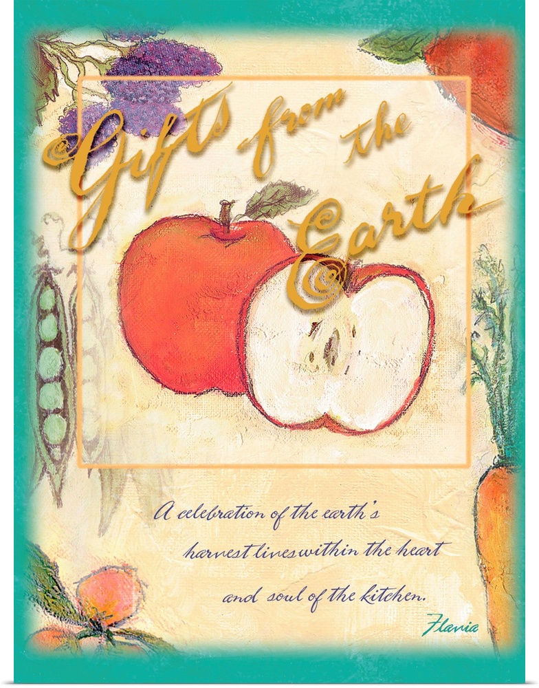 Gifts of the earth Inspirational Print