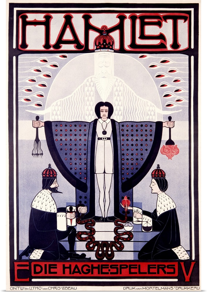 Hamlet , Vintage Poster
