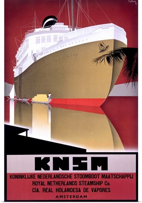 KNSM, Vintage Poster, by Willem Ten Broek