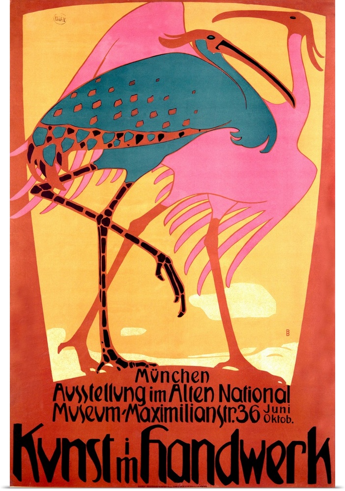 Kunst im Handwerk, Vintage Poster, by Bruno Paul