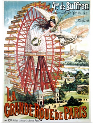 La Grande Ferris Wheel Vintage Advertising Poster