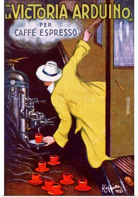 La Victoria Arduino, per Caffe Espresso, Vintage Poster, by Leonetto Cappiello
