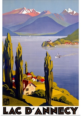 Lac DAnnecy, Vintage Poster, by Roger Broders