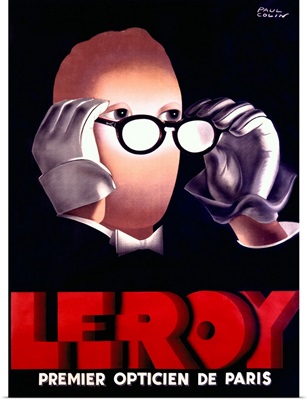 Leroy, Opticien, Vintage Poster, by Paul Colin