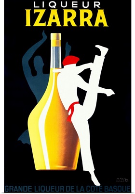 Liqueur Izarra, Vintage Poster, by Paul Colin