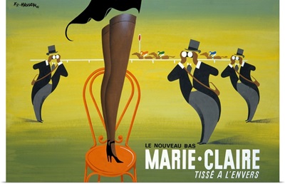 Marie Claire, Tisse a lEnvers, Vintage Poster, by Pierre Fix Masseau
