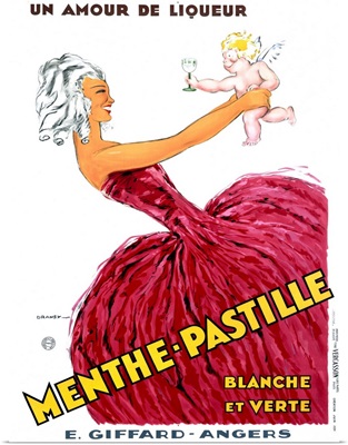 Menth Pastille, Vintage Poster
