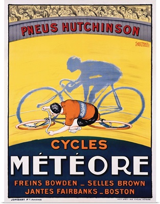 Meteor Bicycle Vintage Advertising Poster