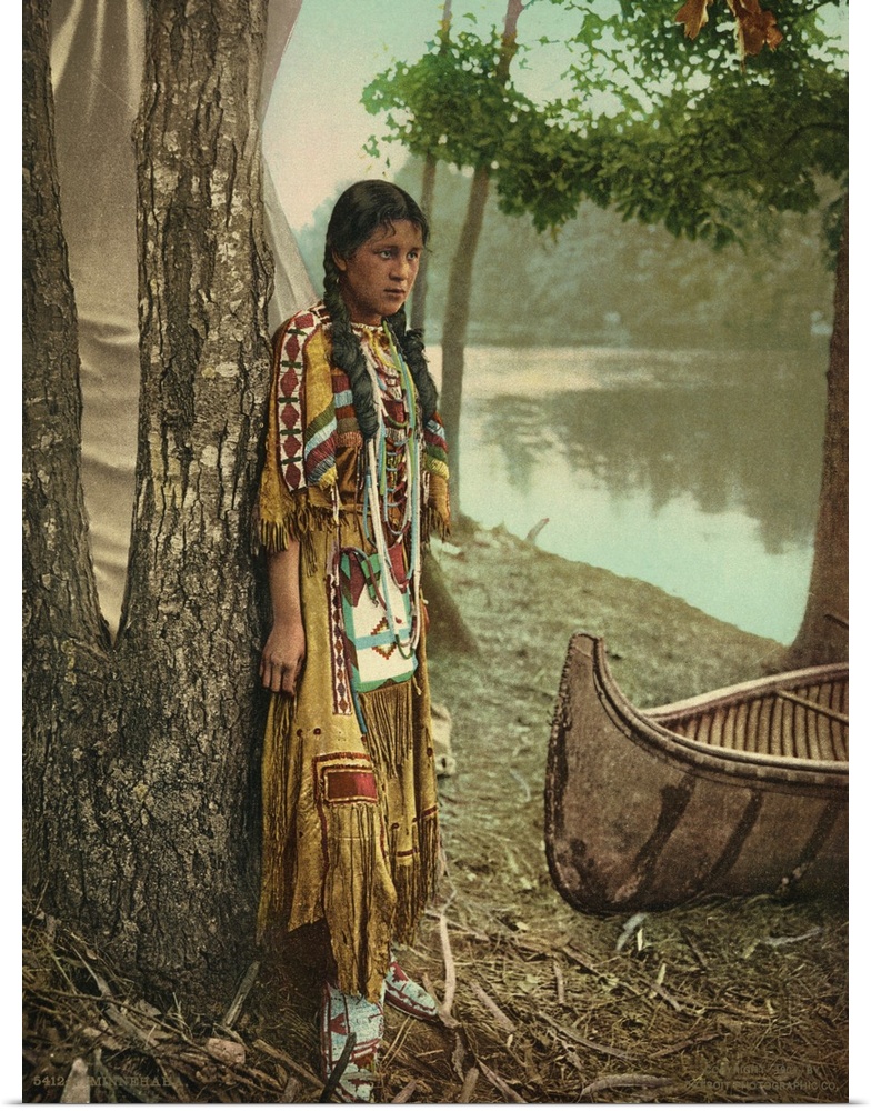 Hand colored photograph of Minnehaha.