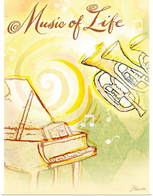 Music of Life Inspirational Print