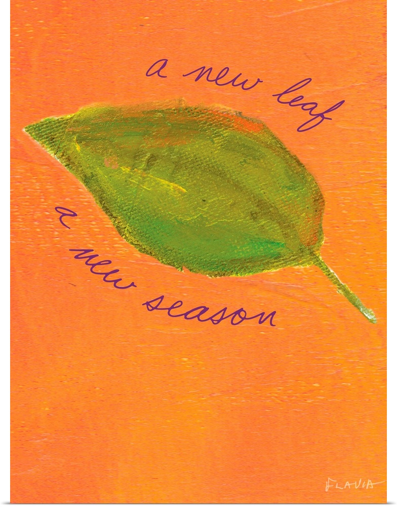New Leaf Inspirational Print