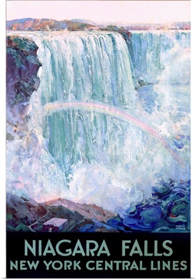 Niagara Falls, New York Central Lines, Vintage Poster, by Frederic Madan