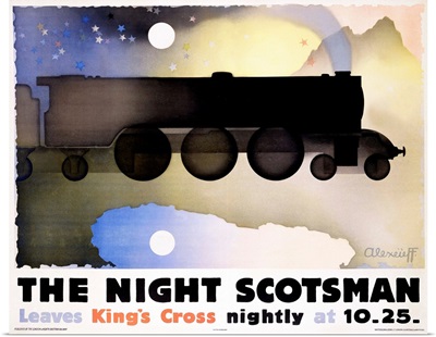 Night Scotsman Vintage Advertising Poster