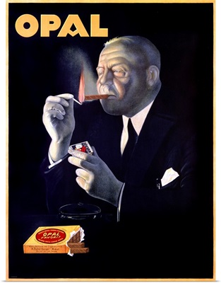 Opal, cigars, Vintage Poster