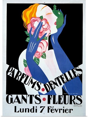 Parfums Dentelles, Vintage Poster, by Gronowski