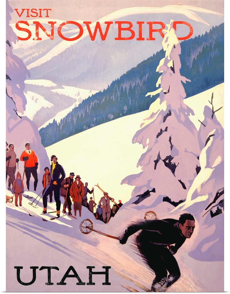 Snowbird Utah Vintage Advertising Poster
