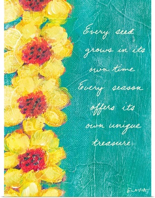 Sunflower Inspirational Print
