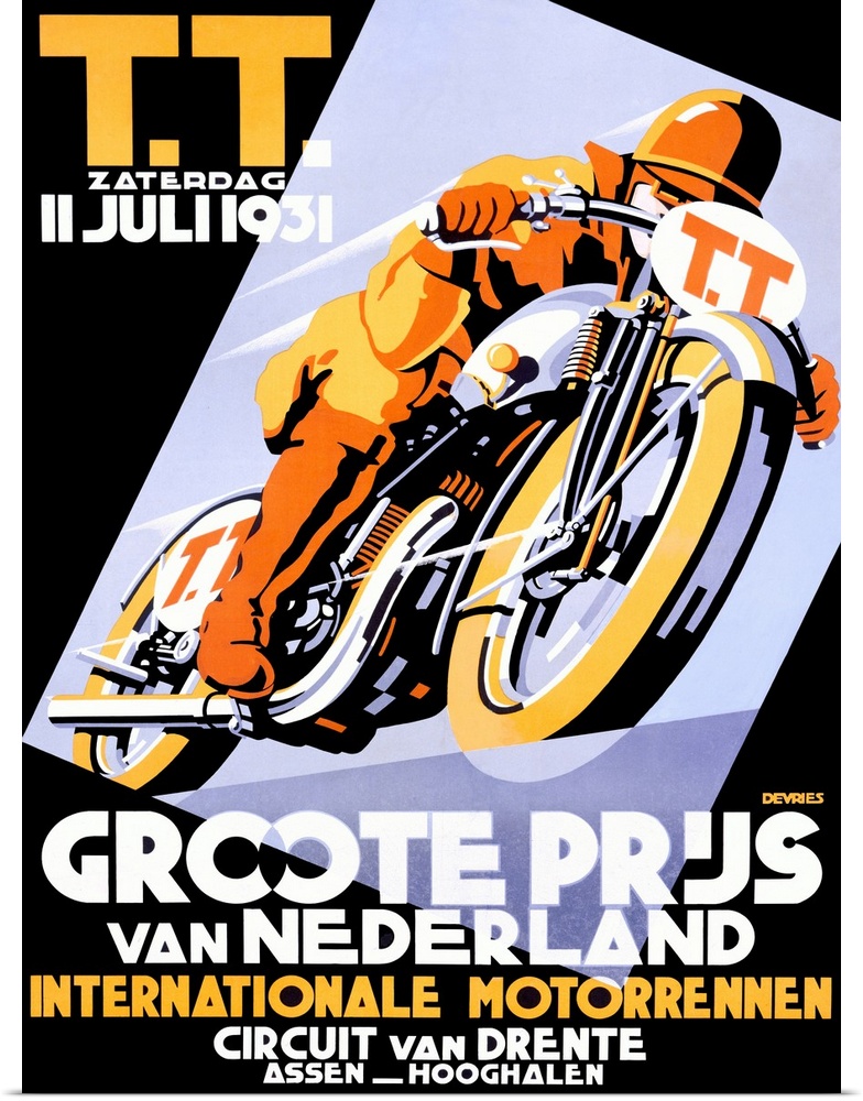 T.T., Groote Priis, Vintage Poster, by Devries