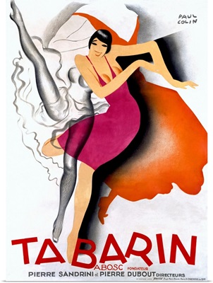 Tabarin, Vintage Poster, by Paul Colin