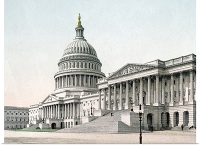 The Capitol at Washington District of Columbia Vintage Photograph