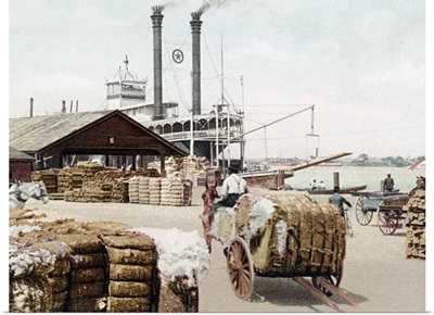 The Cotton Docks Mobile Alabama 1 Vintage Photograph