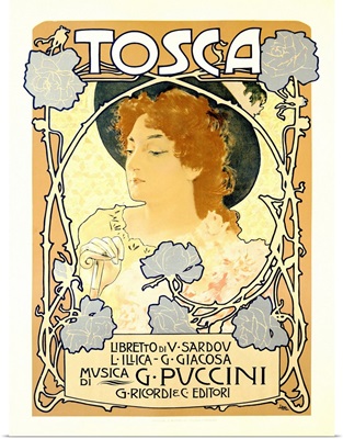 Tosca, Puccini, Vintage Poster