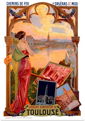 Toulouse, Vintage Poster, by Gaspar Camps