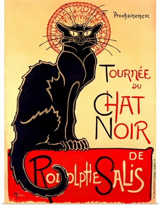 Tournee du Chat Noir, Vintage Poster, by Theophile Alexandre Steinlen
