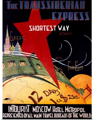 Trans Siberian Express, Vintage Poster